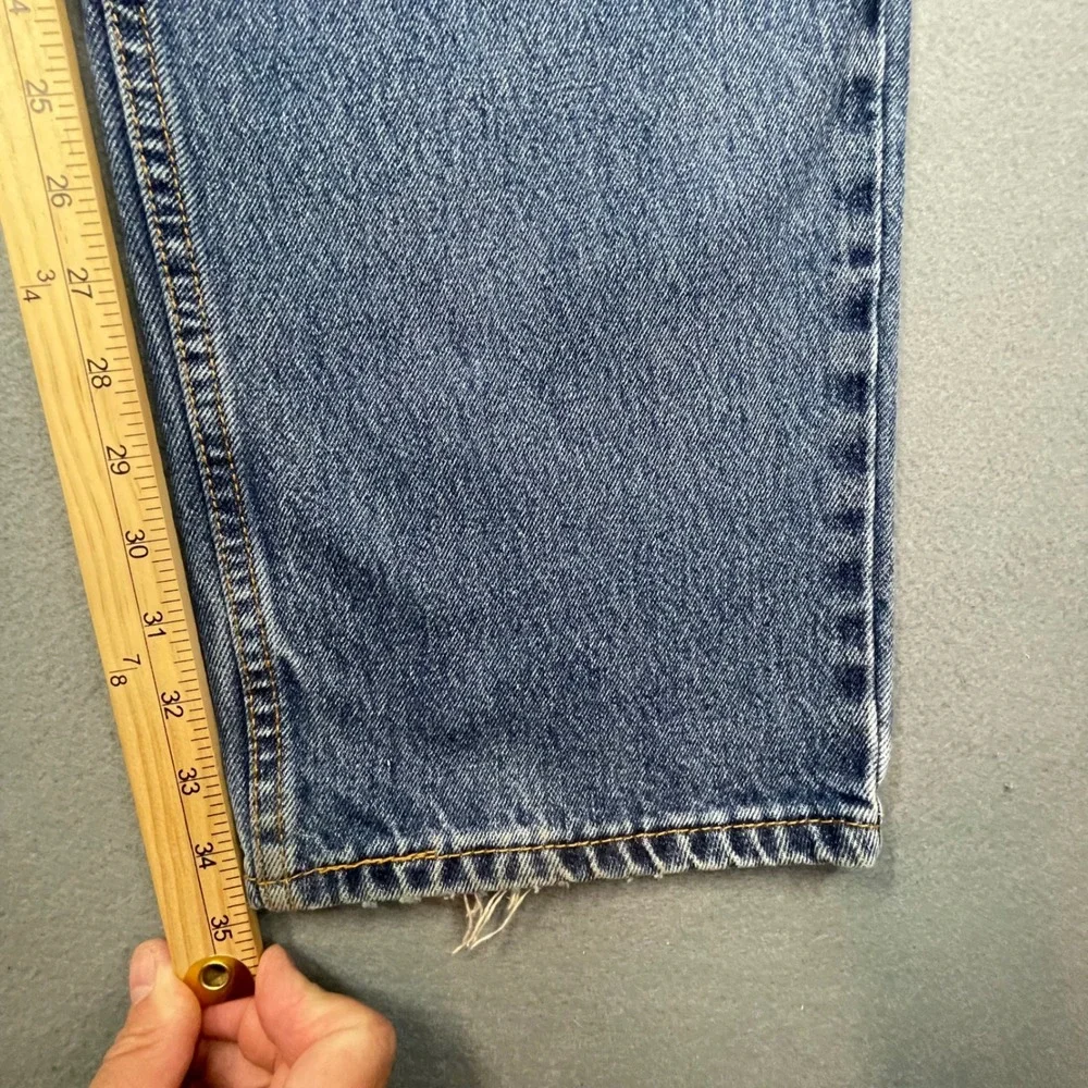 Levi's Blue 550 Relaxed Fit Tapered Leg Jeans Mens 40x36